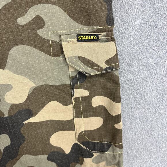 Stanley Cargo Shorts Mens 32 Camouflage Ripstop Multi Pocket Workwear Outdoor - Picture 4 of 16